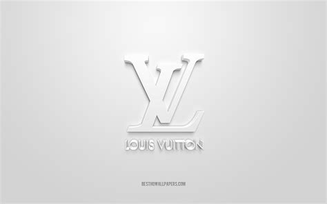 Download Wallpapers Louis Vuitton Logo White Background Louis Vuitton 3d Logo 3d Art Louis