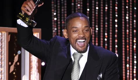 Will Smith accepts the Hollywood actor award for "Concussion," at the ...