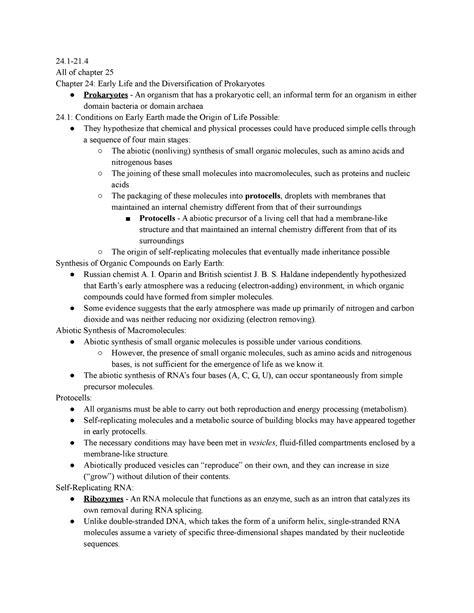 Chapter 24 Ap Biology Notes That Covered That Specific Topic Either