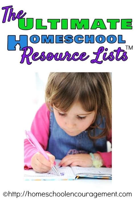 The Ultimate Homeschool Resource Lists Encouraging Moms At Home