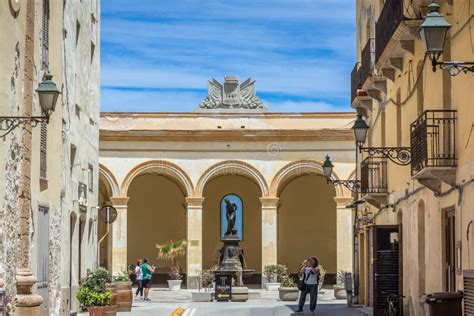 Fish Market Square Trapani City Sicily Island Italy Editorial Image