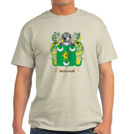 McManus Coat of Arms - Family Crest Light T-Shirt McManus Coat of Arms ...