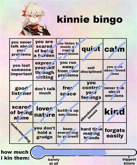 Kinnie Bingo 0 Genshin Impact Amino