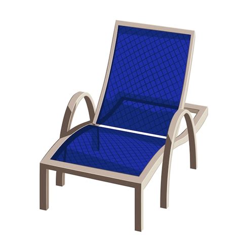 Premium Vector Color Illustration Of Beach Sun Lounger Vector