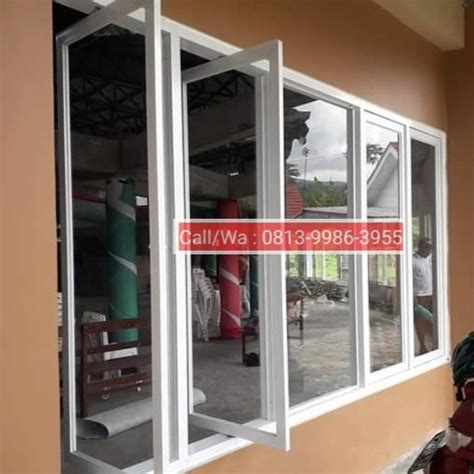 Jual Jendela Pivot Aluminium Kaca Jendela Aluminium Kaca Engsel