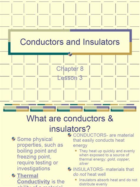 Conductors and Insulators PPT - Copy | PDF