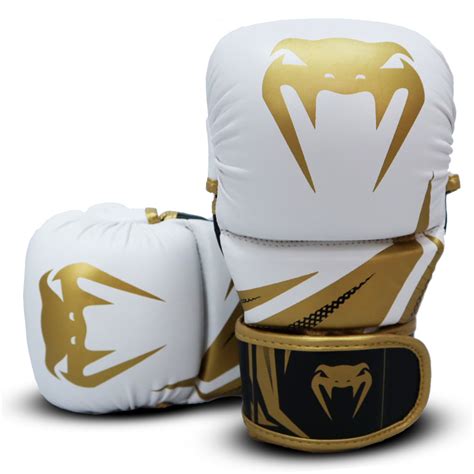 Venum MMA Sparring Gloves White & Gold Challenger for MMA - Enso ...