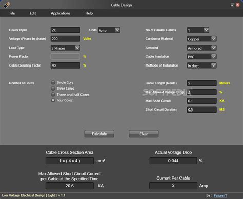 Low Voltage Electrical Design 1.1.0.0 - Download, Review, Screenshots