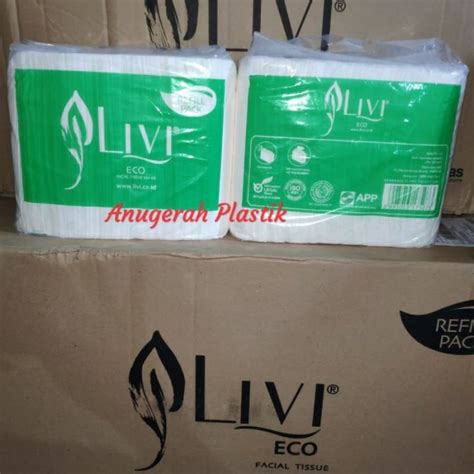 Jual Tissue Facial Refill Pack Livi Eco Harga Pack Isi Lembar