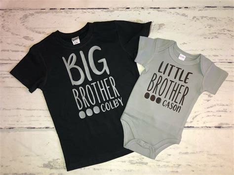 Big Brother Little Brother Shirts Personalized Brother - Etsy