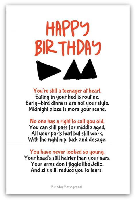 Funny Birthday Poems - Funny Birthday Messages