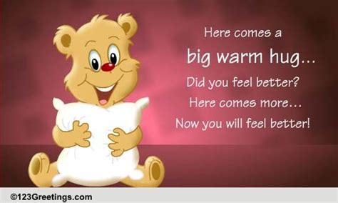 Big Hugs Free Recovery Ecards Greeting Cards 123 Greetings