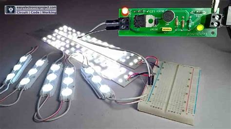 Music Rhythm LED Flashlight Circuit - Electronics Projects 2025