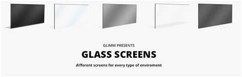 glass screens glimm display
