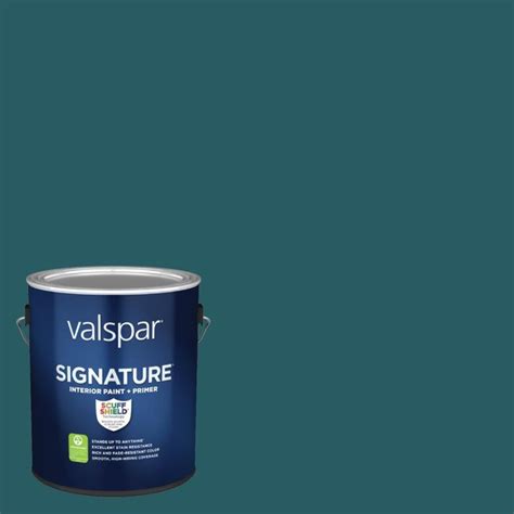 Valspar Signature Satin Classic Teal 5011-8 Latex Interior Paint ...