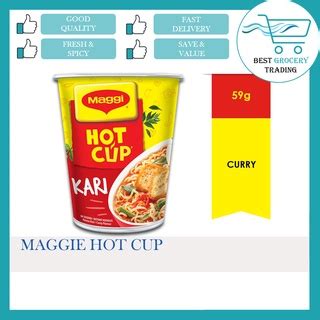 Maggi Gm Hot Cup Curry Maggie Kari Shopee Malaysia