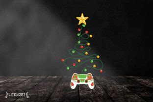 GAMER Controller Merry Christmas Tree Graphic By Litewort Creative