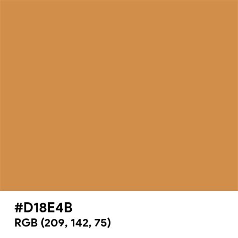 Mustard Brown color hex code is #D18E4B