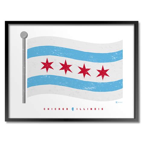 Chicago Flag Print | Bozz Prints