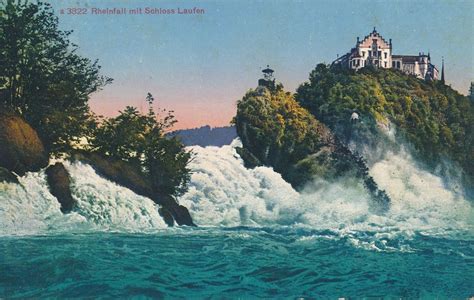 Rheinfall Mit Schloss Laufen Gel 1926 Kaufen Auf Ricardo