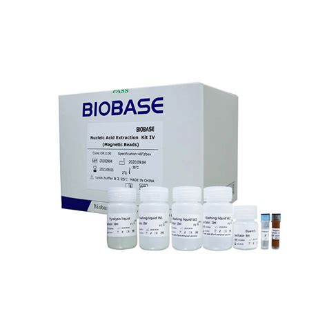 Biobase Nucleic Acid Test Kit Magnetic Bead Dna Rna Extraction Kit