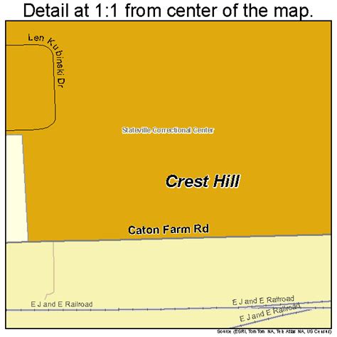 Crest Hill Illinois Street Map 1717458