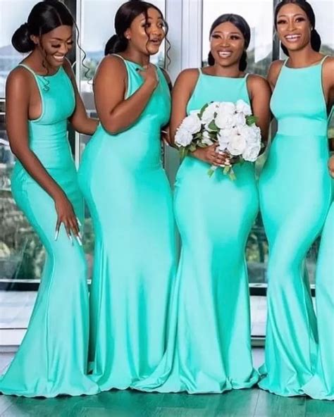 Teal And Black Bridesmaid Dresses