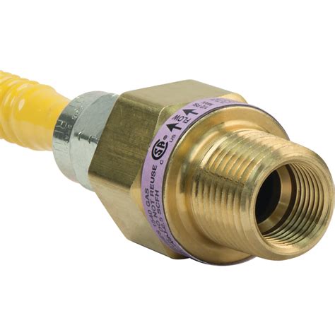 In Mip X In Fip Stainless Steel Gas Connector With Safety