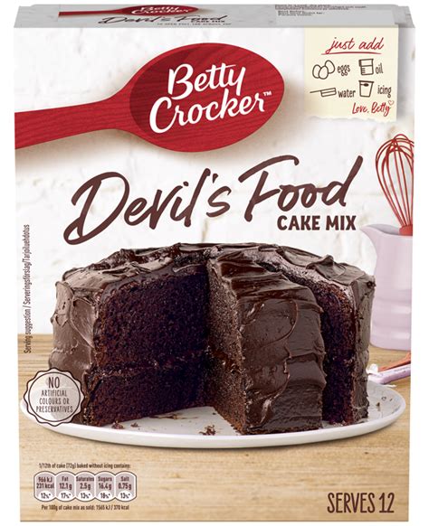 Devils Food Chocolate Cake Mix Baking Mixes Betty Crocker Uk