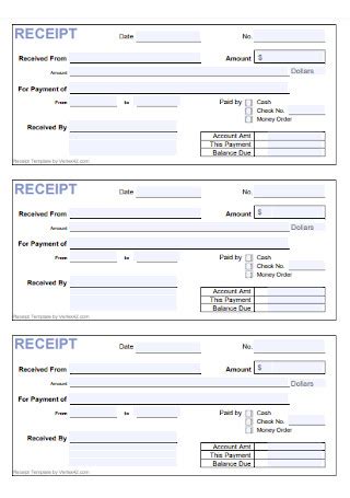 50+ SAMPLE Cash Receipt Templates in PDF | MS Word