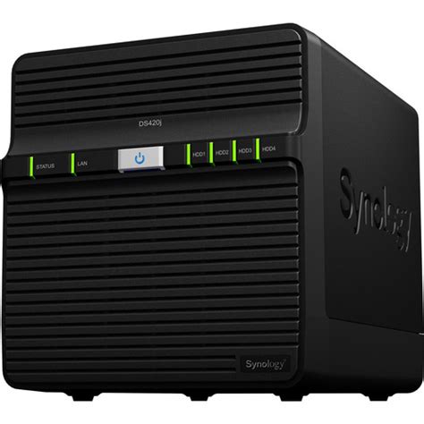 Synology DiskStation DS420j 4 Bay NAS Enclosure DS420J B H Photo