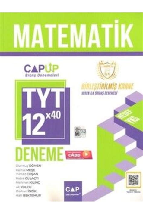 Çap Yayınları Çap Up Tyt Matematik 12x40 Branş Denemeleri 2024 2025