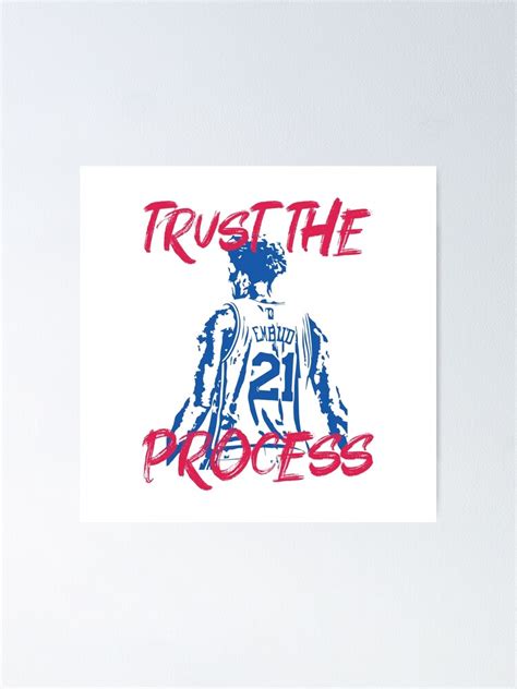 "Joel Embiid - Trust The Process" Poster by AYA-Design | Redbubble