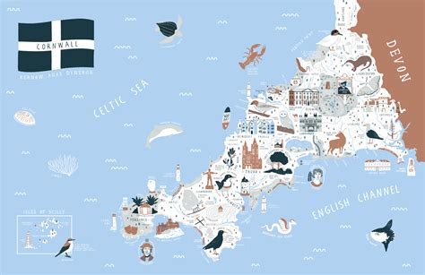 Cornwall Map on Behance