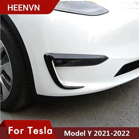 Heenvn Embellecedor De Cuchilla Frontal Para Coche Tesla Modelo Y