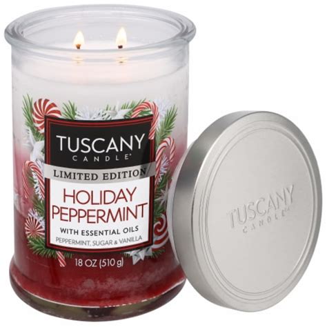 Tuscany Candle Limited Edition Holiday Peppermint Scented Jar Candle