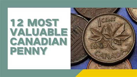 Top 12 Most Valuable Canadian Penny CoinValueLookup YouTube