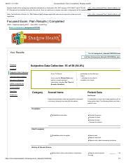 Focused Exam Pain Results Completed Edward Carter Subjective Data