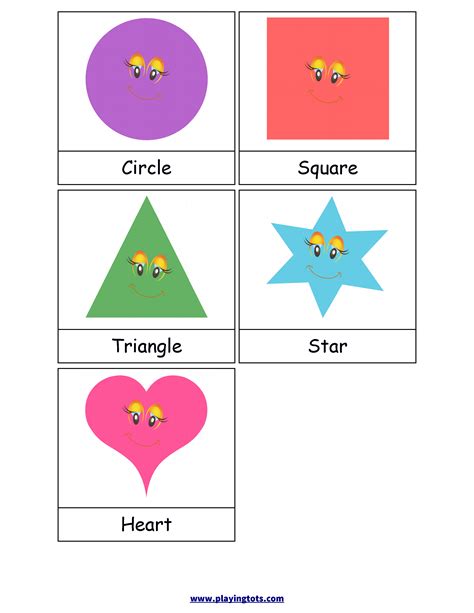 Free Printable Shape Cards