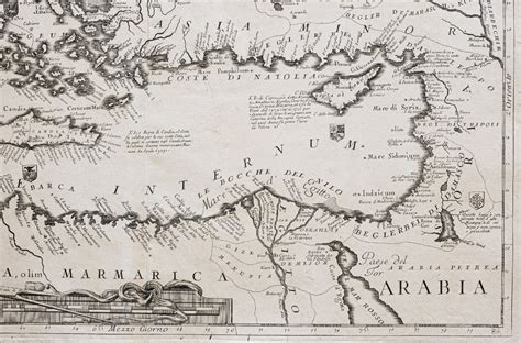 Proantic Ancient Geographic Map Of The Mediterranean Sea