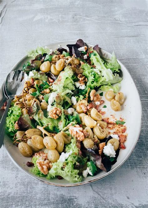 Salade Geitenkaas Met Spek En Druiven Uit Paulines Keuken