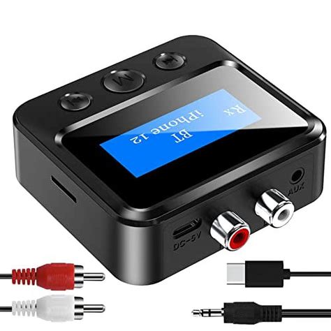 Bluetooth Transmitter Receiver - Bluetooth 5.0 Audio Receiver with ...