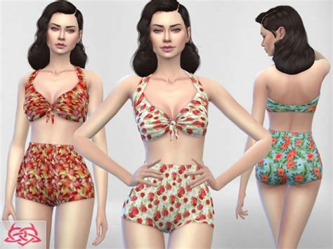 The Sims Resource Pin Up Swimwear Recolor By Colores Urbanos