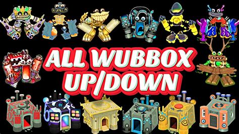 All Wubbox👾 All Eggs And Boxes Updown With Sounds All Islands My Singing Monstersvoiceduel