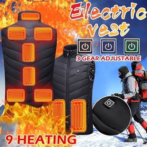 Winter Smart Verwarming Vest Usb Infrarood El Grandado