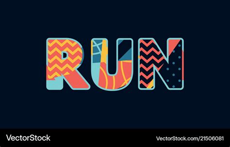 Run Concept Word Art Royalty Free Vector Image