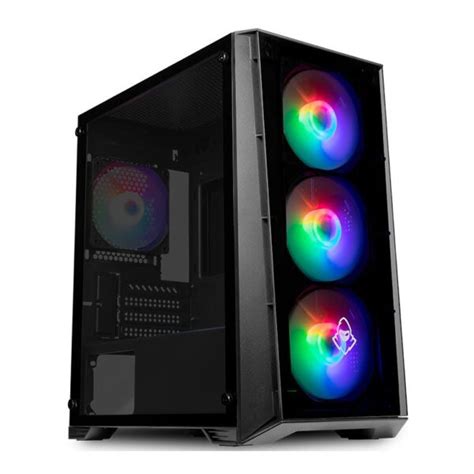 Gabinete Gamer Mancer Revenant Rgb Mid Tower Lateral De Vidro