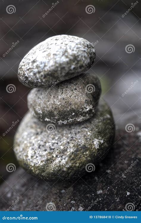 Balancing Stack Of Black And White Stones Stock Photo Image Of Prayer