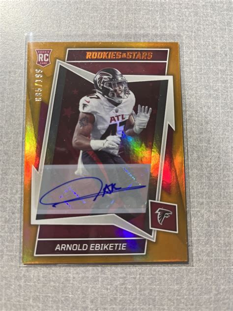 Arnold Ebiketie 2022 Panini Rookies And Stars Rc Rookie Card Auto