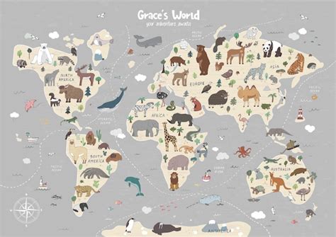 Décrypter 89 imagen carte du monde animaux fr thptnganamst edu vn